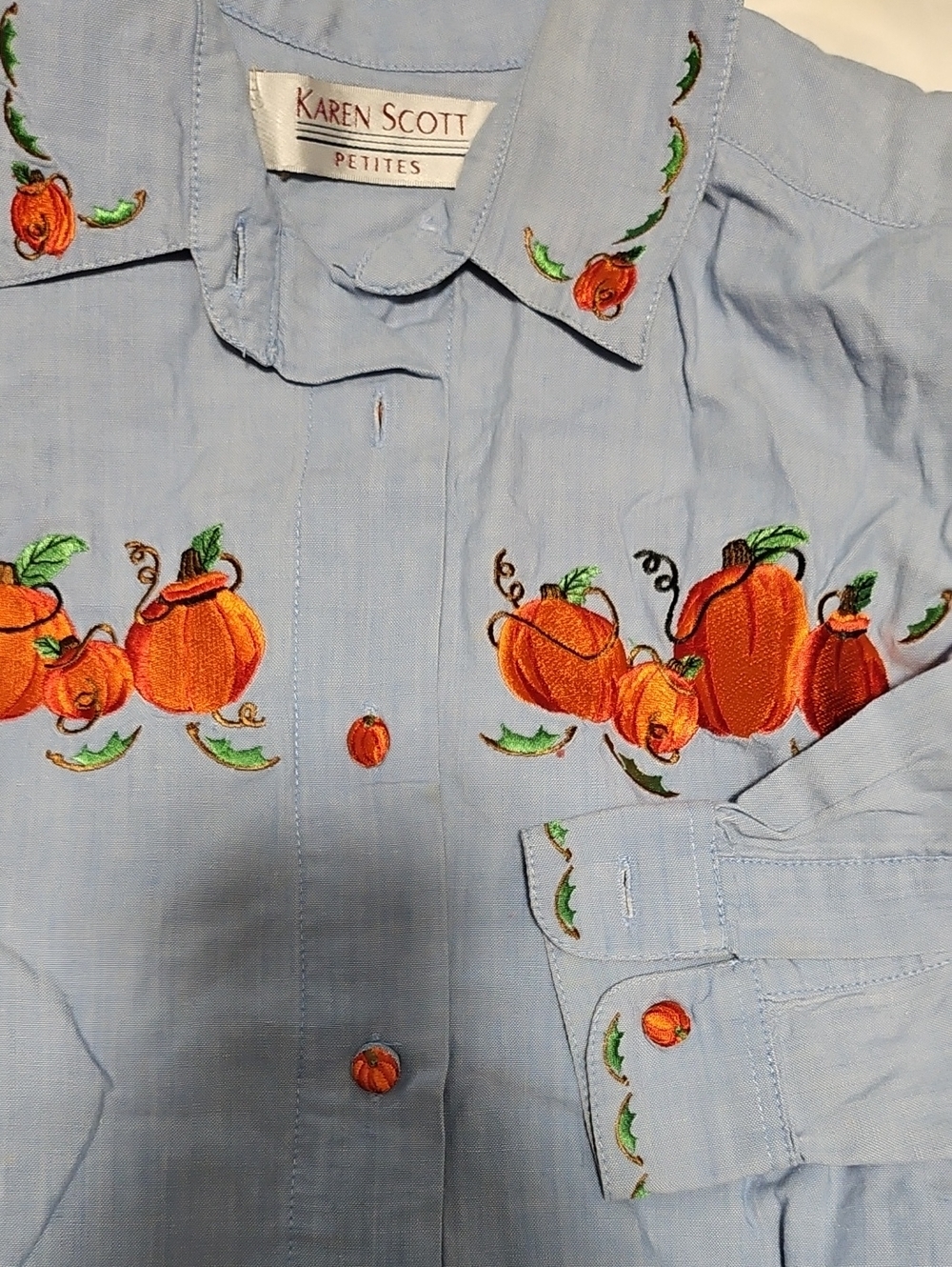 Karen Scott Pettite Holloween Top.